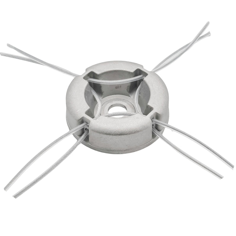 Universal Aluminum Trimmer Head with Four Trimmer Lines for Brush Cutter Grass Trimmer