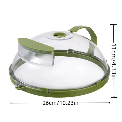 Limpar Microondas Splatter Tampa Com Vapor De Água E Punho, 10 "Plate Covers, Gadgets De Cozinha