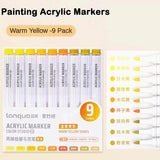 9/144 Colors Acrylic Paint Art Marker Pen DIY Painting Drawing for Card Ceramic Stone Mug Glass Fabric Clothes Art Supplies
