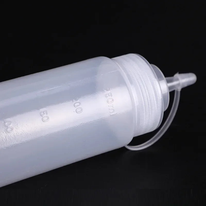 Botella de plástico blanca con tapa, dispensador de pan, accesorio para hornear postres, decoración de pasteles, utensilio de cocina (1 unidad) 
