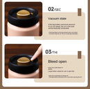 316 Stainless Steel Vacuum Coffee Storage Container Airtight Light-proof Tea Spice Food Storage Jar Kitchen Tool