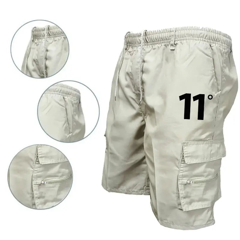 Pantalones cortos cargo para exteriores, monos para hombre, pantalones cortos de ciclismo con cintura elástica, multibolsillos, holgados, para trabajo, para playa, deportivos, estampados