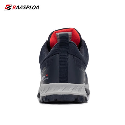 Baasploa Men's Anti-Skid and Wear-Resistant Hiking Travel Shoes Fashion Waterproof Outdoor Sneaker Comfortable Male Sport Shoes