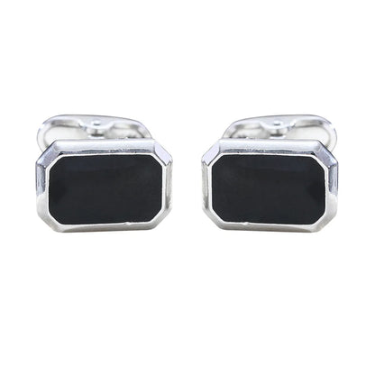 1Pair French Square Cufflinks Fashion Men's Business Banquet Suit Shirt Cuffs Buttons Luxury Wedding Cuff Links Gifts 2024 Trend