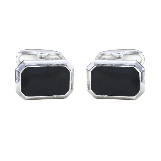 1Pair French Square Cufflinks Fashion Men's Business Banquet Suit Shirt Cuffs Buttons Luxury Wedding Cuff Links Gifts 2024 Trend