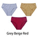 Gray Beige Red