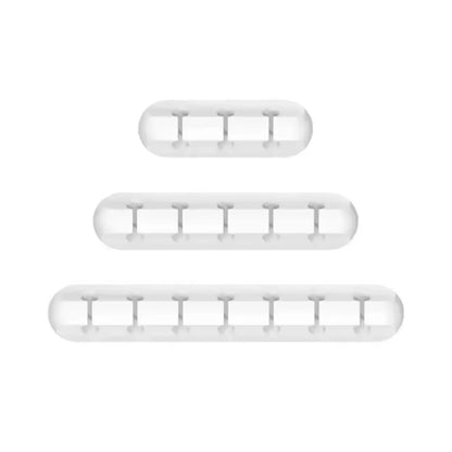 NNBILI 2024 New USB Cable Organizer Self-adhesive Cable Clips Silicone Fixer Wire Management for Home Car Interior Accessories