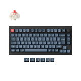 Keychron V1 Max ISO Layout Collection QMK Wireless Custom Mechanical Keyboard 2.4 GHz & Bluetooth RGB Backlit Hot-Swappable