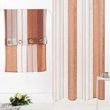 Broad Striped Sheer Curtains for Bedroom Living Room Beige Tulle Curtains for the Room Kitchen Window Treatments Drapes