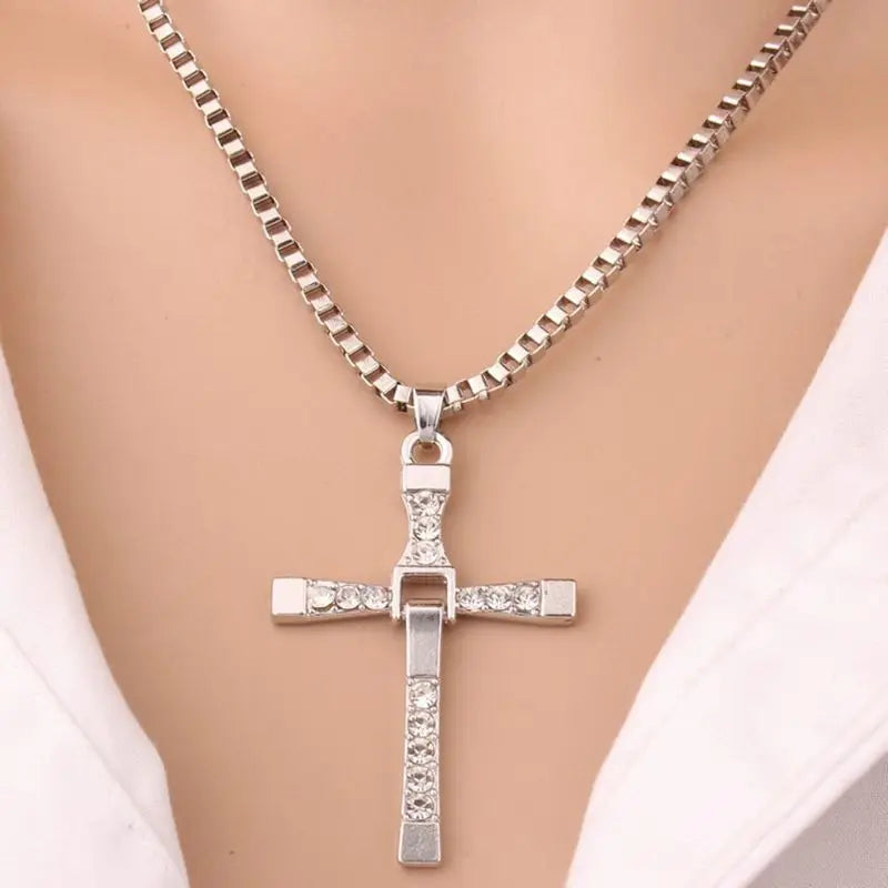Fast and Furious 6 7 hard gas actor Dominic Toretto / cross necklace pendant,gift for your boyfriend