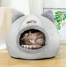 Pet bed with cat ears cat bed for small medium large cats Keep warm in winter  Comfortable and soft Machine washable