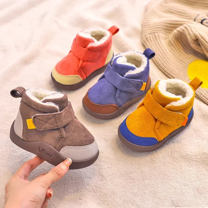 Girl Boot Baby Snow Boot Winter Baby Soft Sole Walking Shoe Child Plush Cotton Shoe Anti-Slip Warm Kid Shoe Kid Boot Boy Botines