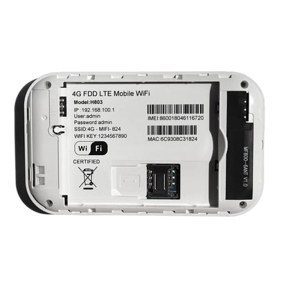 4G/5G Mobile WIFI Router 150Mbps 4G LTE Wireless Router 3600mA Portable Pocket MiFi Modem Mobile WiFi Hotspot with Sim Card Slot