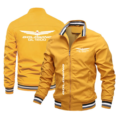 Spring and Autumn New Gold Wings GL1800 Biker Jacket Pilot Fashion Windbreaker Leisure Baseball Suit Men's Motorcycle Clothing