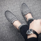 New Men's Loafers, Lightweight and Breathable Casual Shoes, Men's Flat Driving Shoes, Soft Sole Slip-on Business Shoes, Moccasins