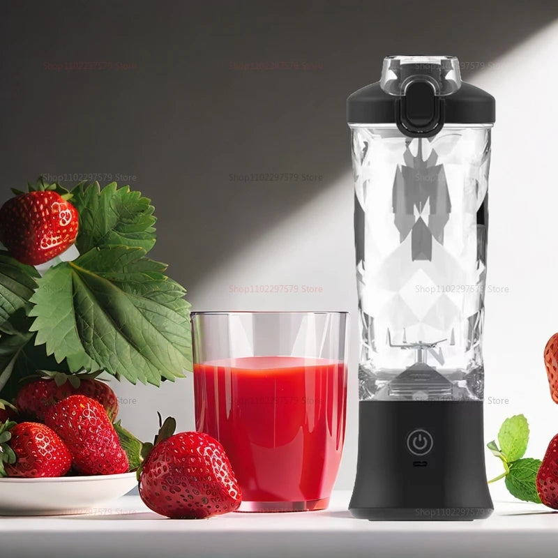 Portable mixer 600ml Household fruit cup smoothie mixer 4000mAh USB rechargeable smoothie mixer personal juicer kitchen tools