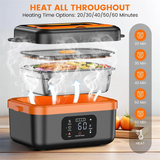 A98I-Cordless Electric Lunch Box, Rechargeable Self-Heating Food Warmer With 16000Mah Battery, For Work/Travel/Car/Office