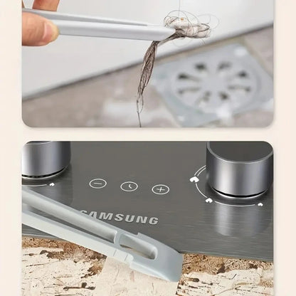 Multipurpose Bathroom Tile Floor Gap Cleaning Brush Rotating Crevice Brushes with Dead End Strong Bristles Cleaning Supplies