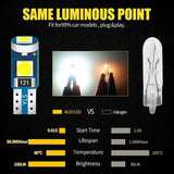 10pcs T5 Led Bulb W3W W1.2W 12V Led Canbus Car Interior Lights Dashboard Warming Indicator Wedge Auto Instrument Lamp
