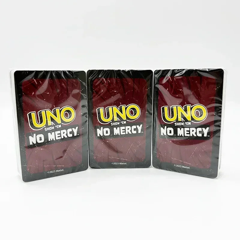 UNO NO MERCY Matching Card Game Pokemon Uno TEAMS Mario Multiplayer Family Party Boardgame Funny Friends Entertainment Poker ﻿
