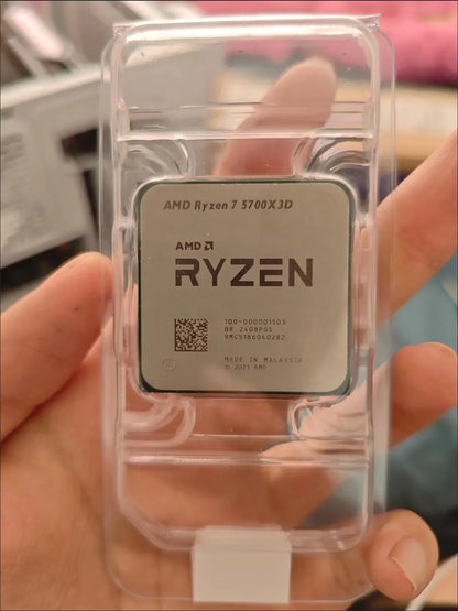 AMD Ryzen 7 5700x3d CPU 3 GHz AM4 processore R7 5000 Serie 8 Core 16 Thread 3.0 GHz Socket AM4 105W nessuno grafico integrato