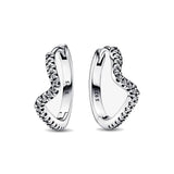 2024 New 925 Silver Plated Double Hoop Earrings For Women Butterfly Sun Moon Heart DIY Accessories 