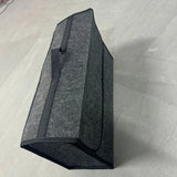 Gray Anti Slip Compartment Boot Storage Organizer Tool Car Storage Bag Car Trunk Organizer Soft Felt Storage Box Car Accessories