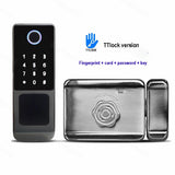 Tuya WIFI Double Side Fingerprint Lock Waterproof Outdoor Gate Passcode Rfid Card Keyless Smart Door Lock