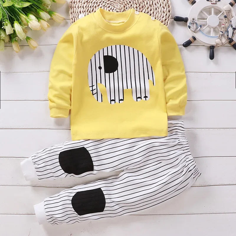 Ropa para niños conjuntos para niños ropa para niños niñas algodón Otoño Invierno ropa pantalones ropa de dormir ropa interior regalo de Navidad