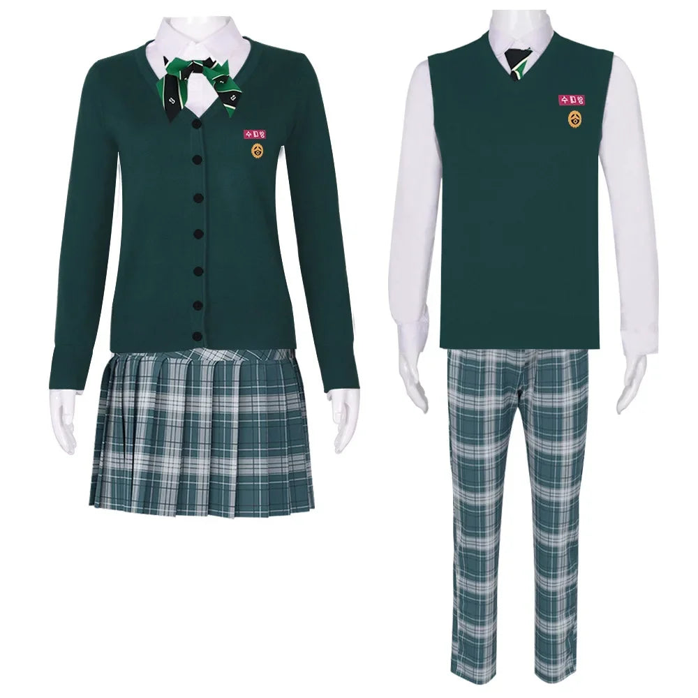 New Anime Kids Girl Roleplay Cosplay Costumes Zoey Full Costume Set for K-pop Halloween Carnival Party Suits Clothes Outfit