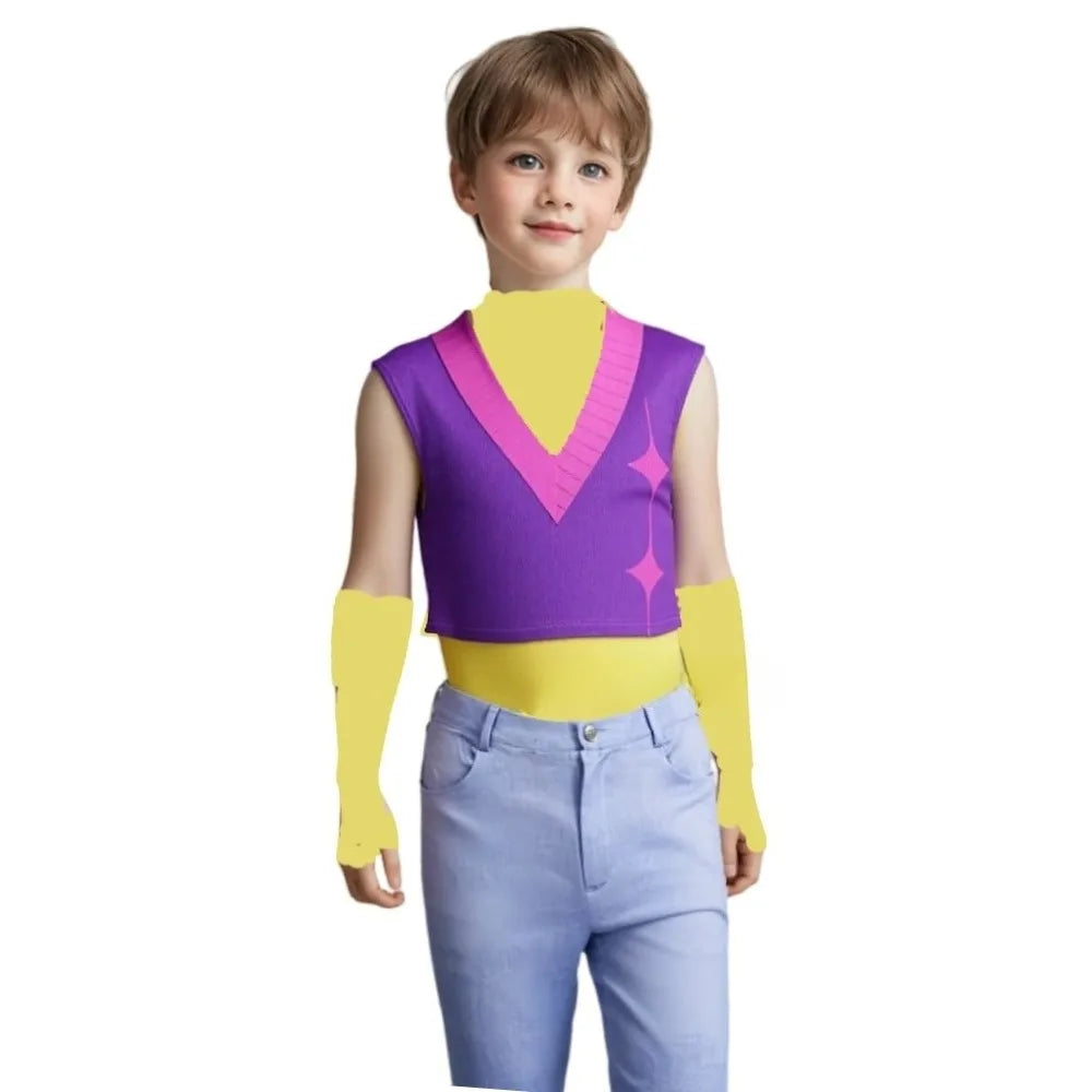 Saja Boys Mystery Cosplay Costume KPop Mystery Purple Wig Men Halloween Carnival Party Role Playing Suit Outfit For Kids