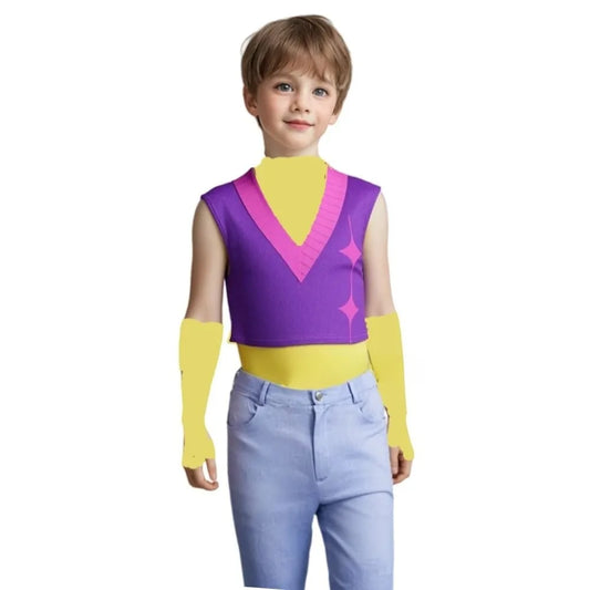 Saja Boys Mystery Cosplay Costume KPop Mystery Purple Wig Men Halloween Carnival Party Role Playing Suit Outfit For Kids