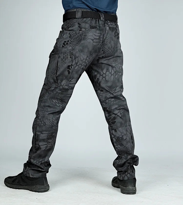 Tactical Cargo Pants Men Combat Outdoor Hiking Work Joggers Lightweight Trousers Male Elasticity Multiple Pockets Resistant Pant