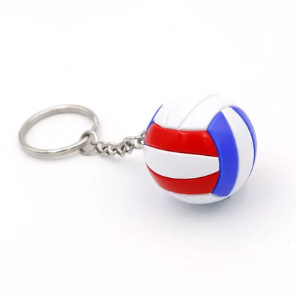 1xFashion PVC Volleyball Keychain Ornaments Business Volleyball Gifts Beach Ball Sport For Players Men Women Key Chain Gift 2024