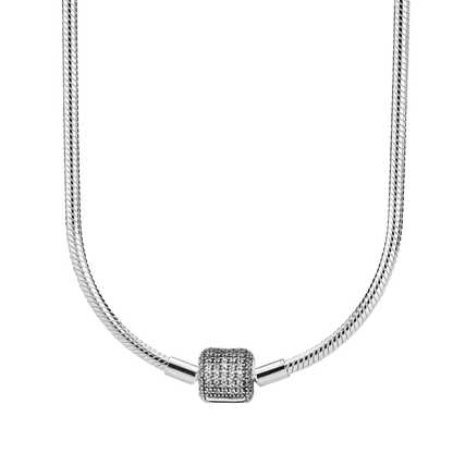 Pulsera de plata de ley 925 para hombre y mujer, adecuada para collares, accesorios elegantes, regalos boutique de alta gama, nuevo 