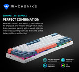 Machenike K500-B61 Mini Mechanical Keybaord 60% Form Factor 61Keys Gaming Keybaord Wired Full Key Hot-Swappable RGB Backlit