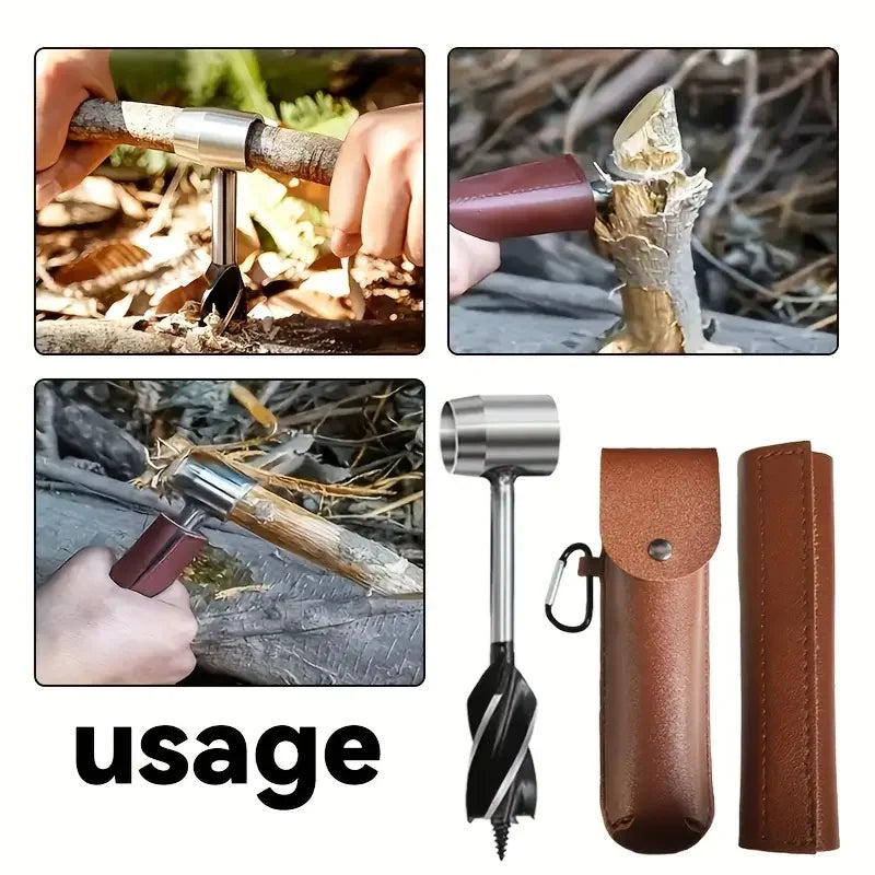 Outdoor Carpenter Drill Bits for Camping Survival Tools Drilling Holes Chopping Wood Accessories Four Blade Support Drill Bits