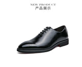 New Red Sole Brogue Shoes Men Black Business Mens Formal Shoes Lace-up Round Toe Spring/Autumn