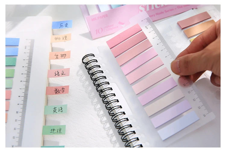 200 Sheets/set of Moranti Colored Index Stickers for Marking, Message Creative Stationery Stickers
