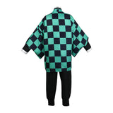 Tanjirou Kamado Costume Anime Cosplay Men Kimono Uniform Halloween Party Demonias Women Kids Clothes