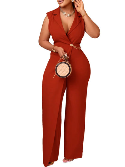Monos Wmstar para mujer, conjuntos de una pieza sin mangas, lisos, para oficina, de verano, sexys, venta al por mayor, envío directo