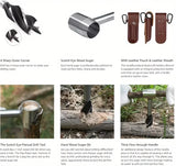 Outdoor Carpenter Drill Bits for Camping Survival Tools Drilling Holes Chopping Wood Accessories Four Blade Support Drill Bits