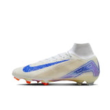 NIKE Mercurial Superfly 10 Elite FG High-Top Men football boots Cushioning rebound Soccer shoes Light and flexible sneaker white