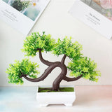 Artificial Plants Decoration Potted Bonsai Small Tree Pot Fake Plant Potted Zen Garden Ornaments Table Home Room Decoration