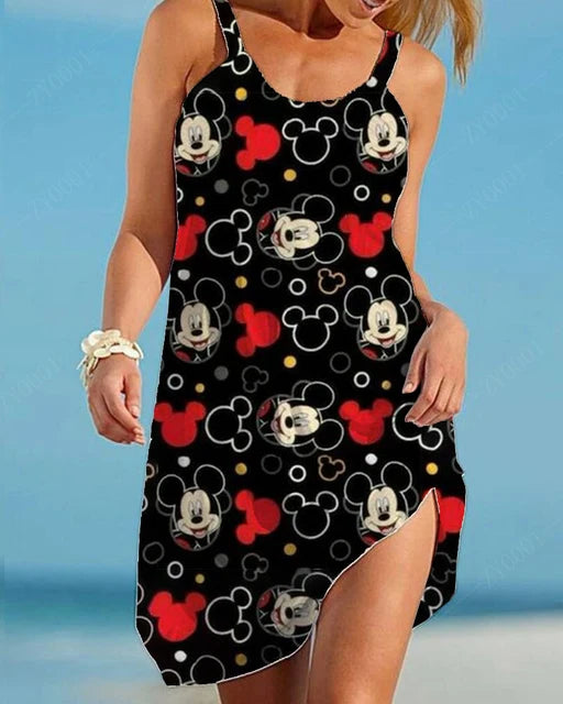 Disney Women Plus Size Clothing Dresses For Women Summer Dress 2024 Plus Size Party Dresses 7xl 8xl 9xl Woman Elegant Dress 