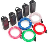 Flexible Neon Light 1M/2M/3M/5M EL Wire Led Neon Dance Party Atmosphere Decor Lamp RopeTube Waterproof Multicolor Led Strip Red