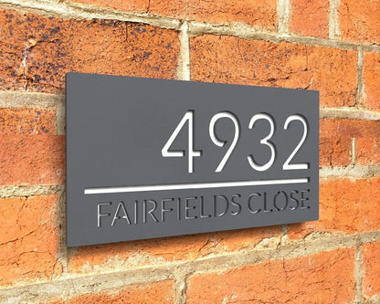 Custom Laser Cut 28/40/45cm Acrylic Modern 3D Floating House Number Sign Outdoor Street Name Waterproof Plate Matte Black White