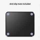 Hard Mouse Pad Small Mouse Pad for Travel Business Black Mousepad for Office Home Bed Sofa