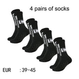 4 pairs of new TC mid tube glued football socks for sports training and competition, non slip and breathable socks