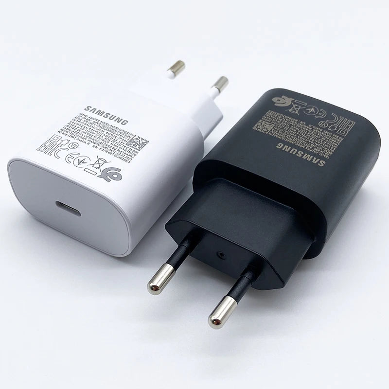 Samsung S24 25W Super Fast Charger PD Usb Type C Adapter Cargador For Samsung Galaxy S23 S22 Plus S21 ultra FE A55 A35 M55 A54
